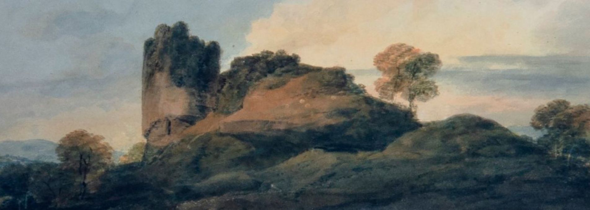 "Llandovery Castle, on a low hill beside the River Bran" by JMW Turner