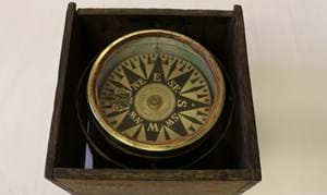 A 19th-century ship's compass