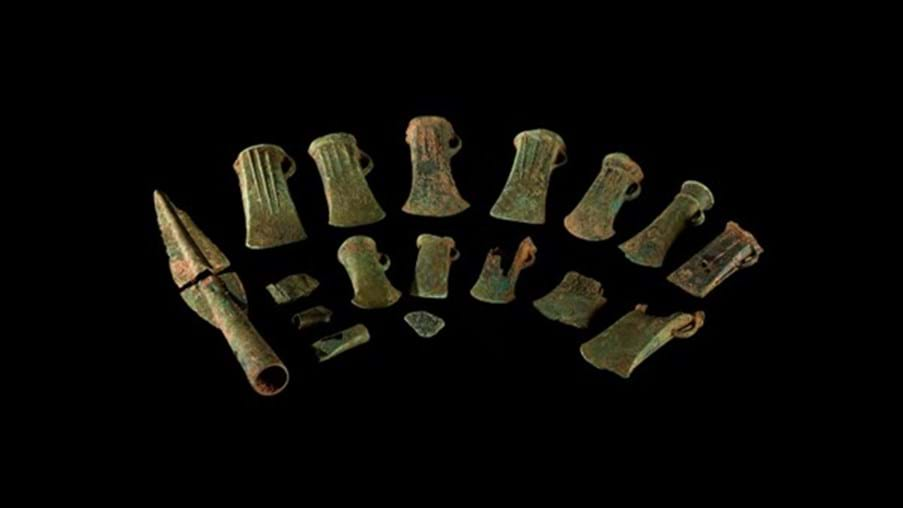 The Late Bronze Age hoard from Llanddeusant Community, Carmarthenshire (©Carmarthenshire Museum/Amgueddfa Cymru - Museum Wales)