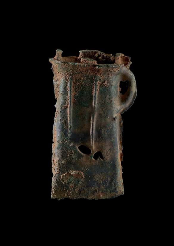 Figure 8. The small mis-cast bronze axehead that was never prepared for use (©Carmarthenshire Museum/Amgueddfa Cymru - Museum Wales)