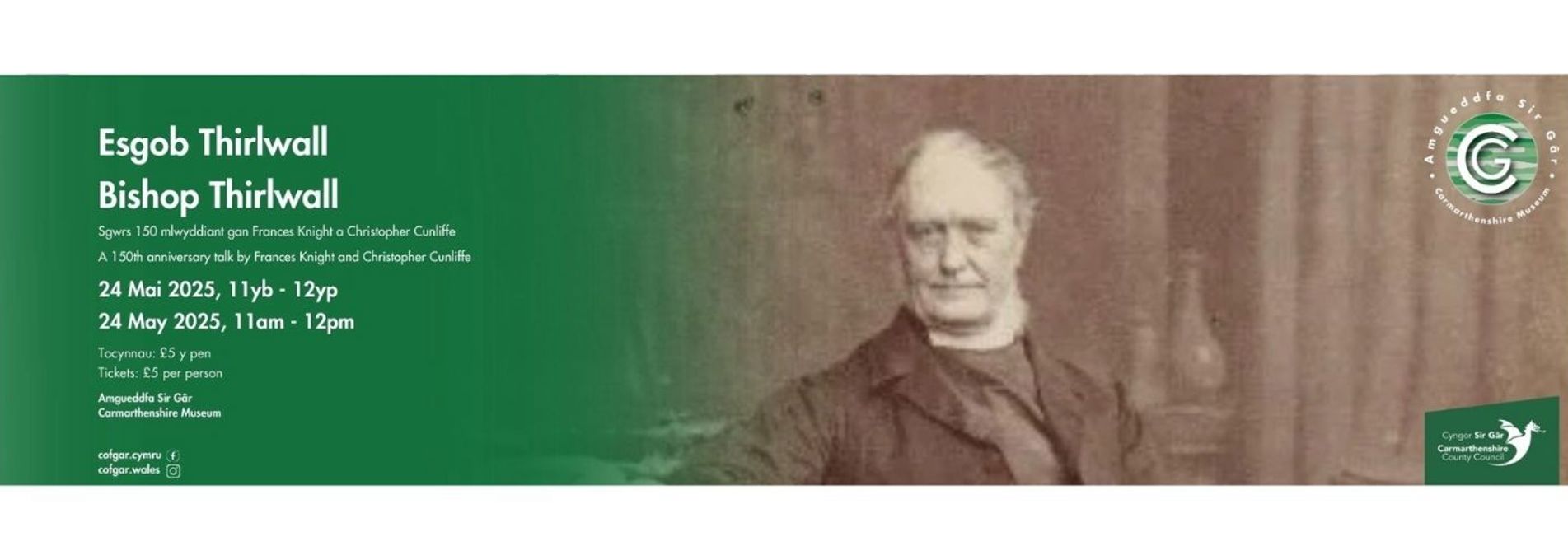 Bishop Thirlwall Talk at Carmarthenshire Museum