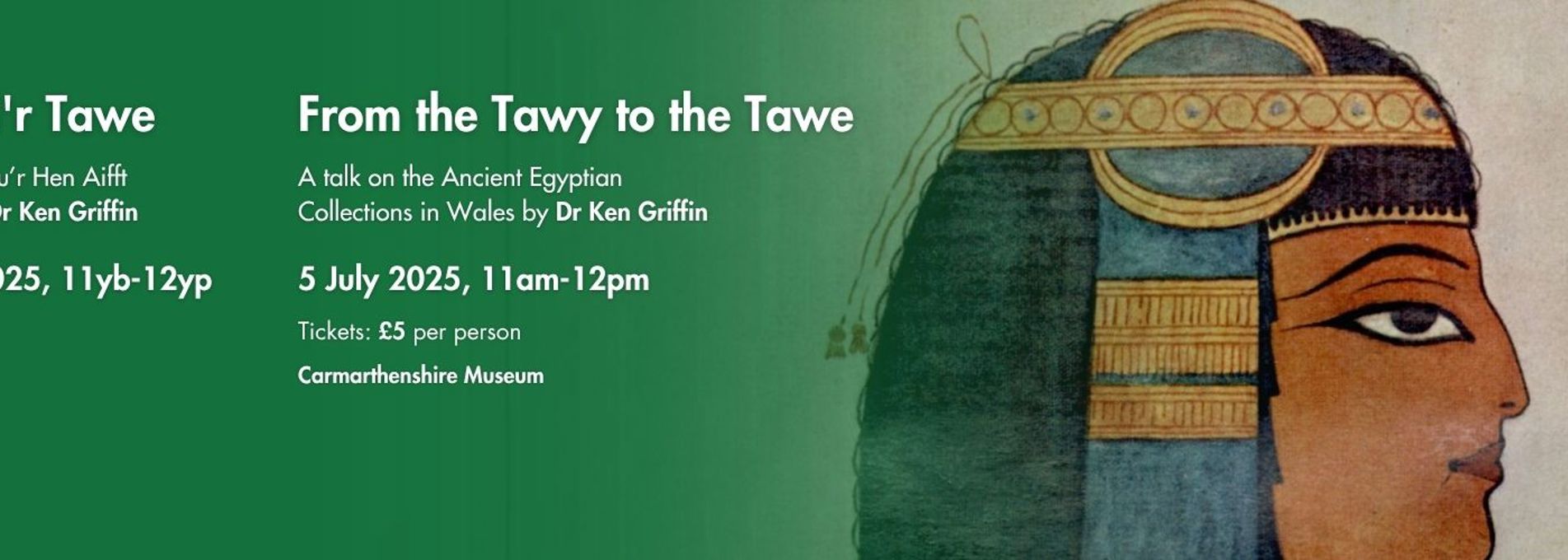 From the Tawy to the Tawe: Ancient Egyptian Collections in Wales Talk at Carmarthenshire Museum