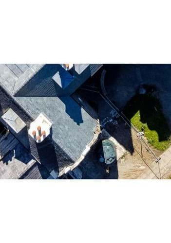 The Old Bishop's Palace and Park pictured from above