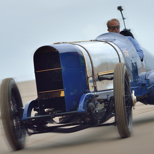 Sir Malcolm Campbell's Sunbeam 'Blue Bird' on Pendine Sands in 2015