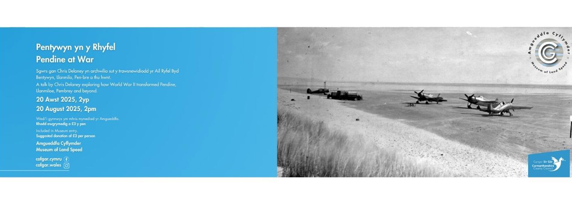 Pendine at War Advert