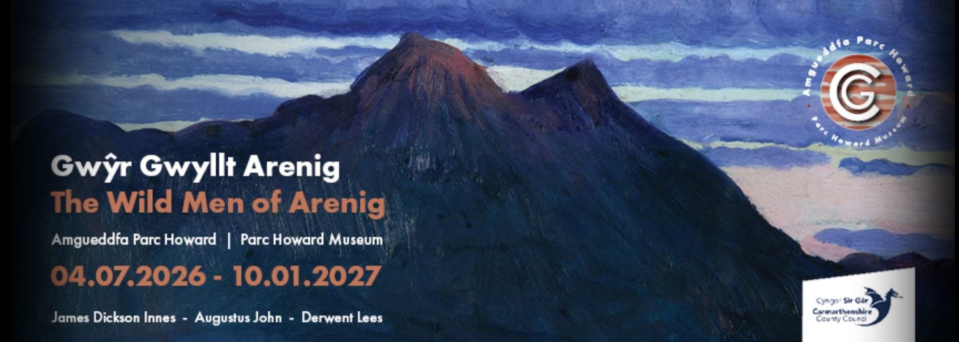The Wild Men of Arenig exhibition at Parc Howard Museum, 4 July 2026 to 10 January 2027