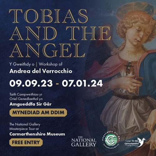 Tobias and the Angel exhibition poster
